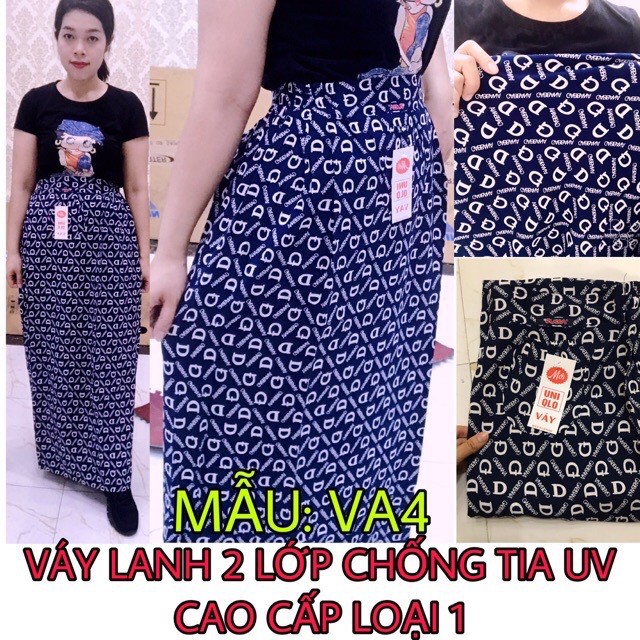 VÁY 2 LỚP Lanh Nhung New Style 3 chống tia uv, chống bụi Nano loại 1 #vaylanh3