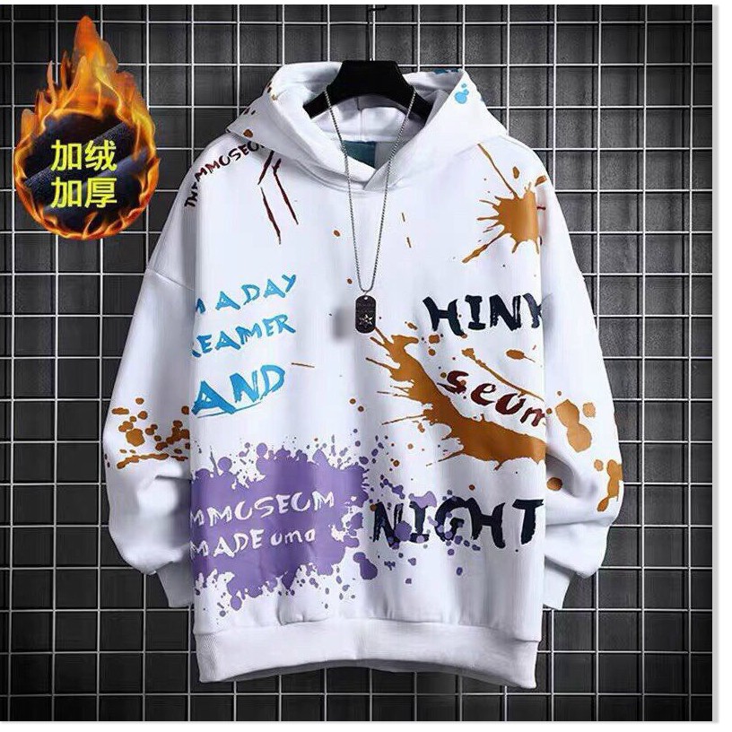 Áo khoác hoodies có mũ nữ hoạ tiết cực chất rực rỡ phong cách mới 2021 KHÁNH AN STORE