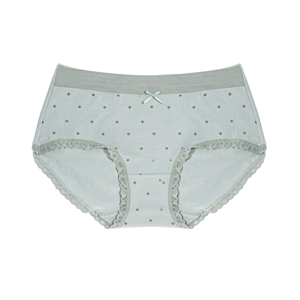 Quần lót cotton họa tiết chấm bi, cạp chun mềm không hằn, form to, co dãn tốt, freesize 45-65kg - QL2813 by BECHIPI | BigBuy360 - bigbuy360.vn