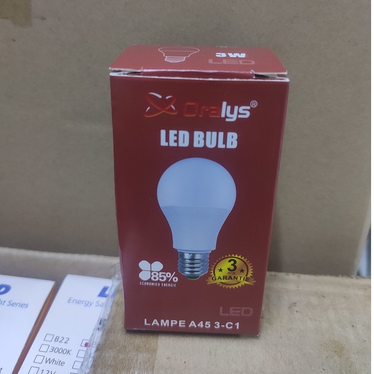Bóng đèn led búp tròn 3w ánh sáng trắng tiết kiệm điện