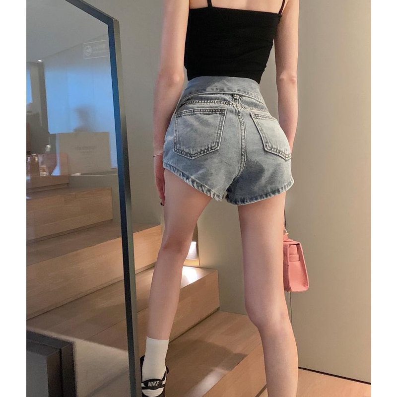 Quần Đùi Jean Lưng Cao Thời Trang Quyến Rũ Cho Nữ JH-DK-16