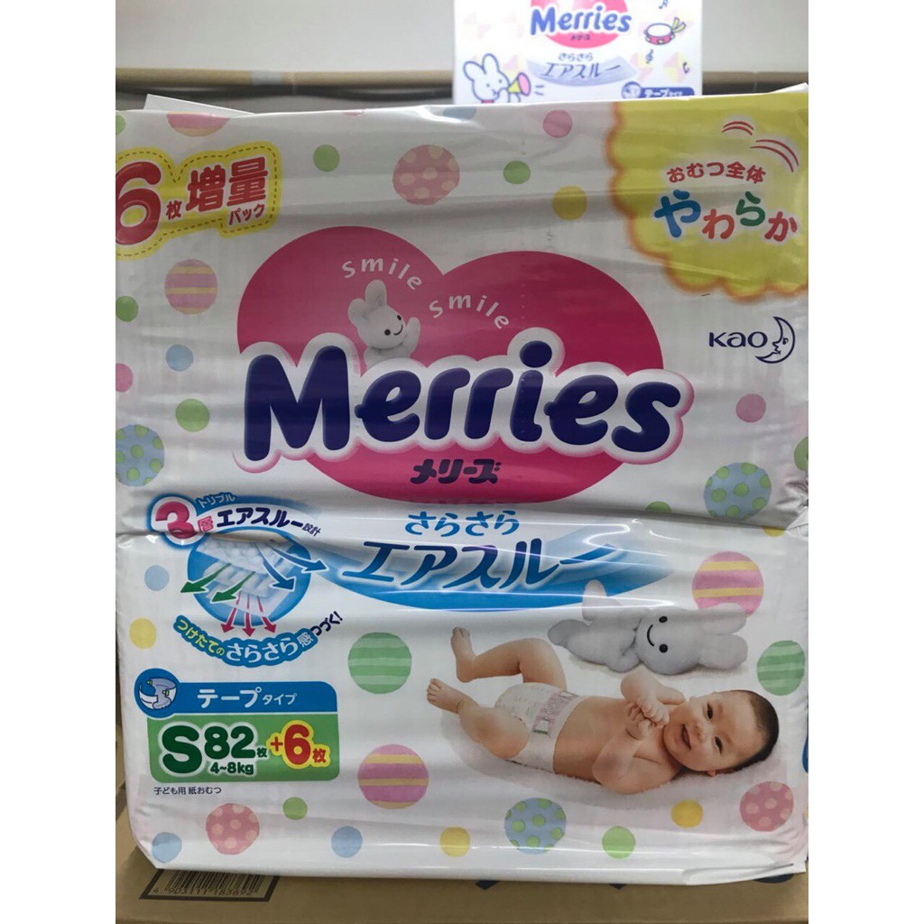 [ COMBO MUA 2 BỊCH GIẢM 10K ] Tã Dán/Quần Bỉm Merries Nội Địa Nhật(CHÍNH HÃNG) NB96/S88/M68/L58