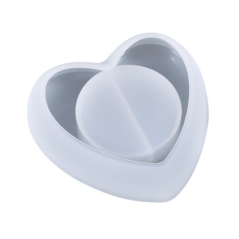 Khuôn silicone làm đế nến hình trái tim