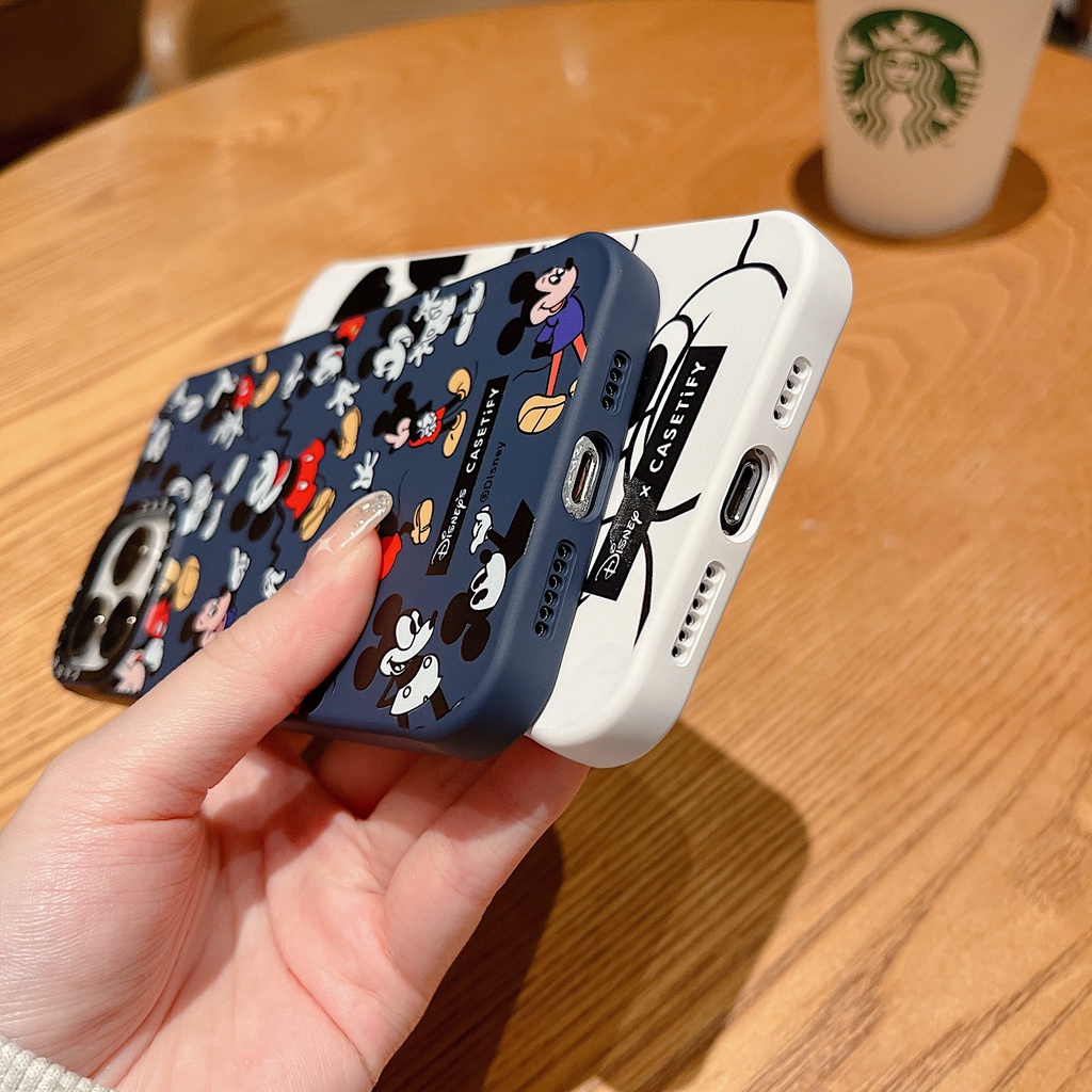 Ốp Điện Thoại Silicon Dẻo Chống Sốc Họa Tiết Chuột Hoạt Hình Cho iPhone X XR XS MAX 14 plus 12 11 13 pro MAX