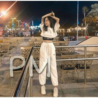 Sét áo croptop 1974 và quần spun