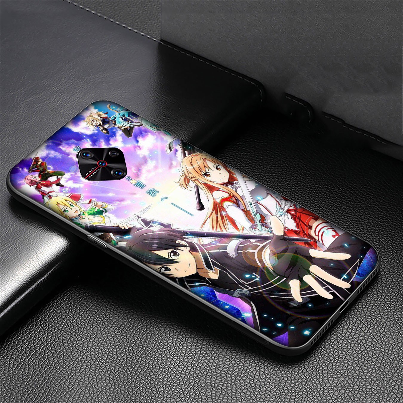 Ốp điện thoại mềm hình sword Art Online Anime cho Samsung Galaxy Note 8 9 10 Plus Lite A51 A71 A81 A91 J7 Duo