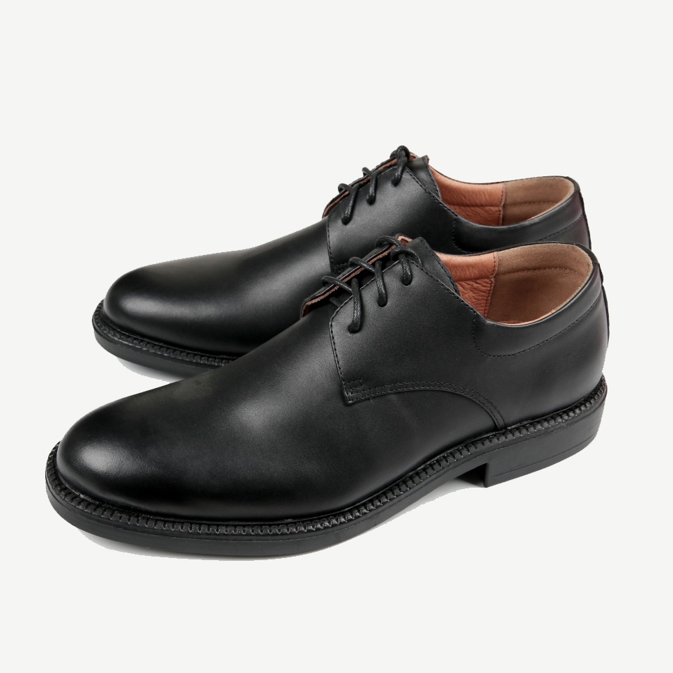 Giày da bò nam Modern Derby cao cấp FTT Leather màu đen mã F328440