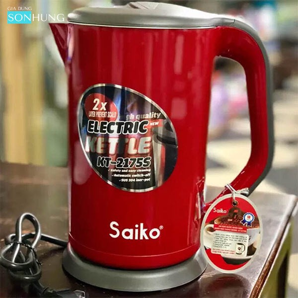 ẤM SIÊU TỐC SAIKO KT-2175S DUNG TÍCH 1.7 LÍT