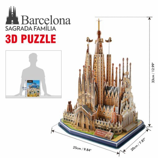 Mô Hình Xếp hình giấy 3D CubicFun - Sagrada Familia  dòng National Geographic DS0984h