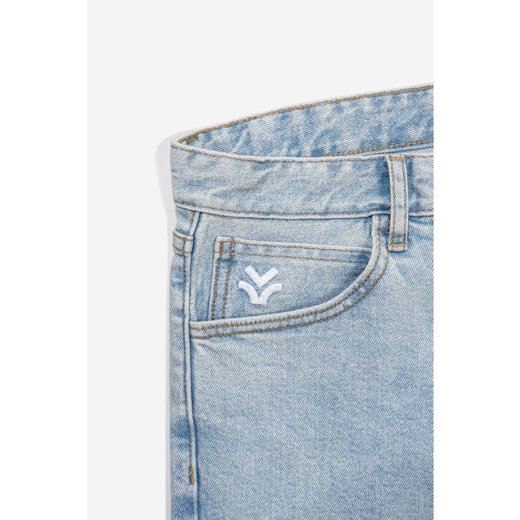 OWL BRAND® BASIC SLIM JEANS - Quần jeans dài ống suông / Xanh dirty - OWL140222