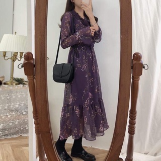 Đầm voan hoa Moran [ORDER]