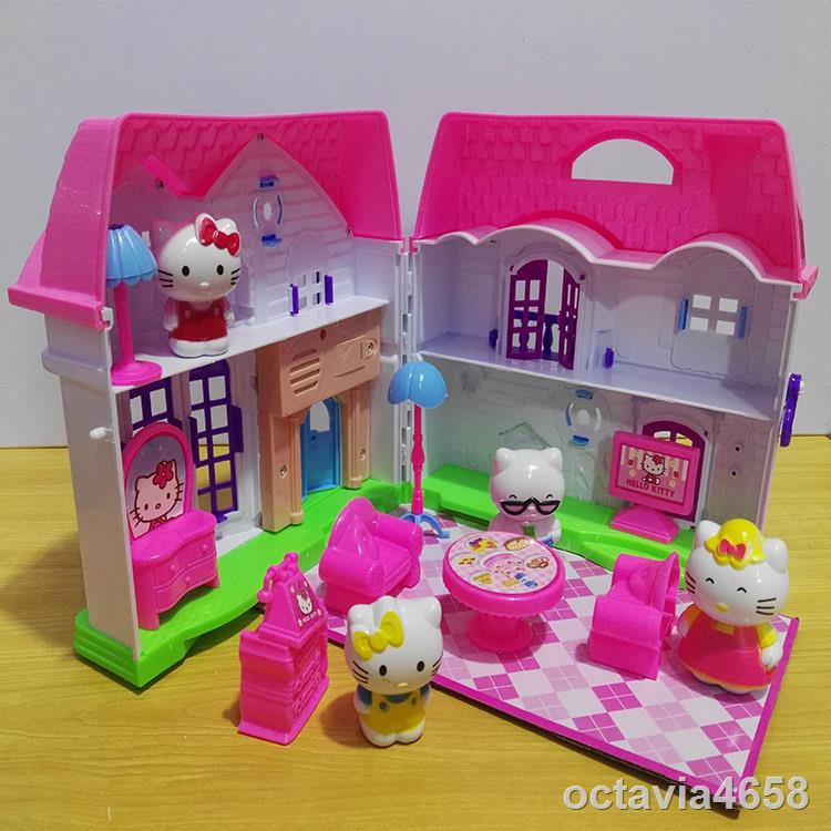 ☢Nhà búp bê Hello Kitty xinh xắn đáng yêu