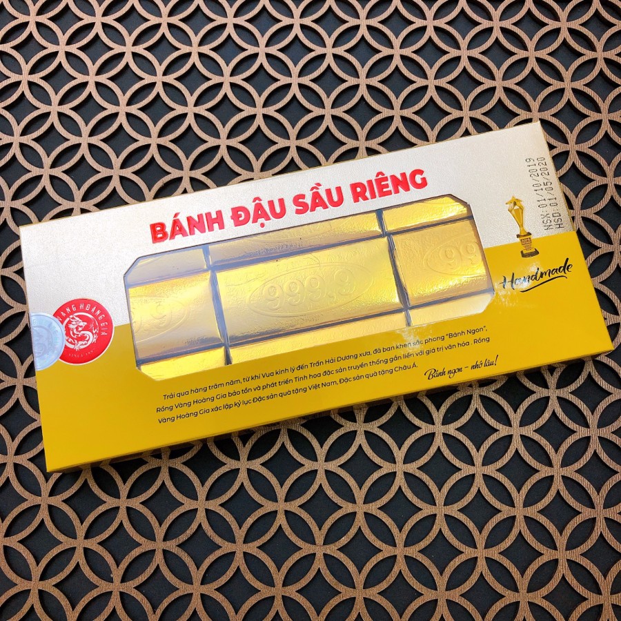 HÀNG XUẤT NHẬT - BÁNH ĐẬU XANH SẦU RIÊNG 170g - RỒNG VÀNG HOÀNG GIA - Vị sầu riêng thượng hạng | BigBuy360 - bigbuy360.vn