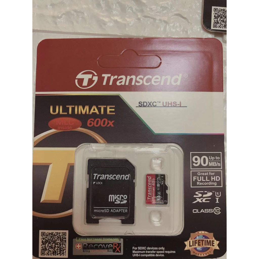 Thẻ Nhớ Micro SD Transcend Nhiều Dung Lượng Có Sẵn Tùy Chọn 8GB 16GB 32GB 64GB