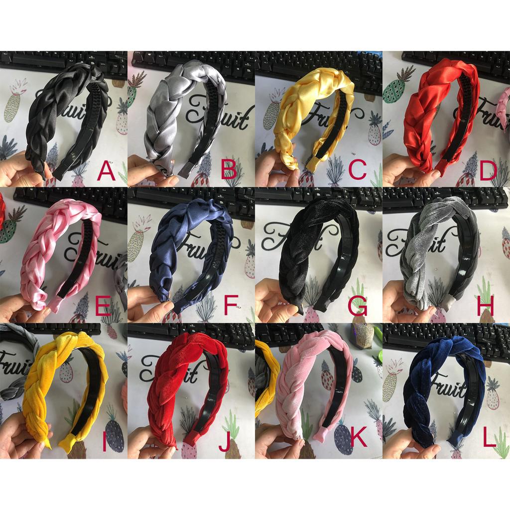 Cài tóc vải satin phong cách Hàn Quốc thời trang