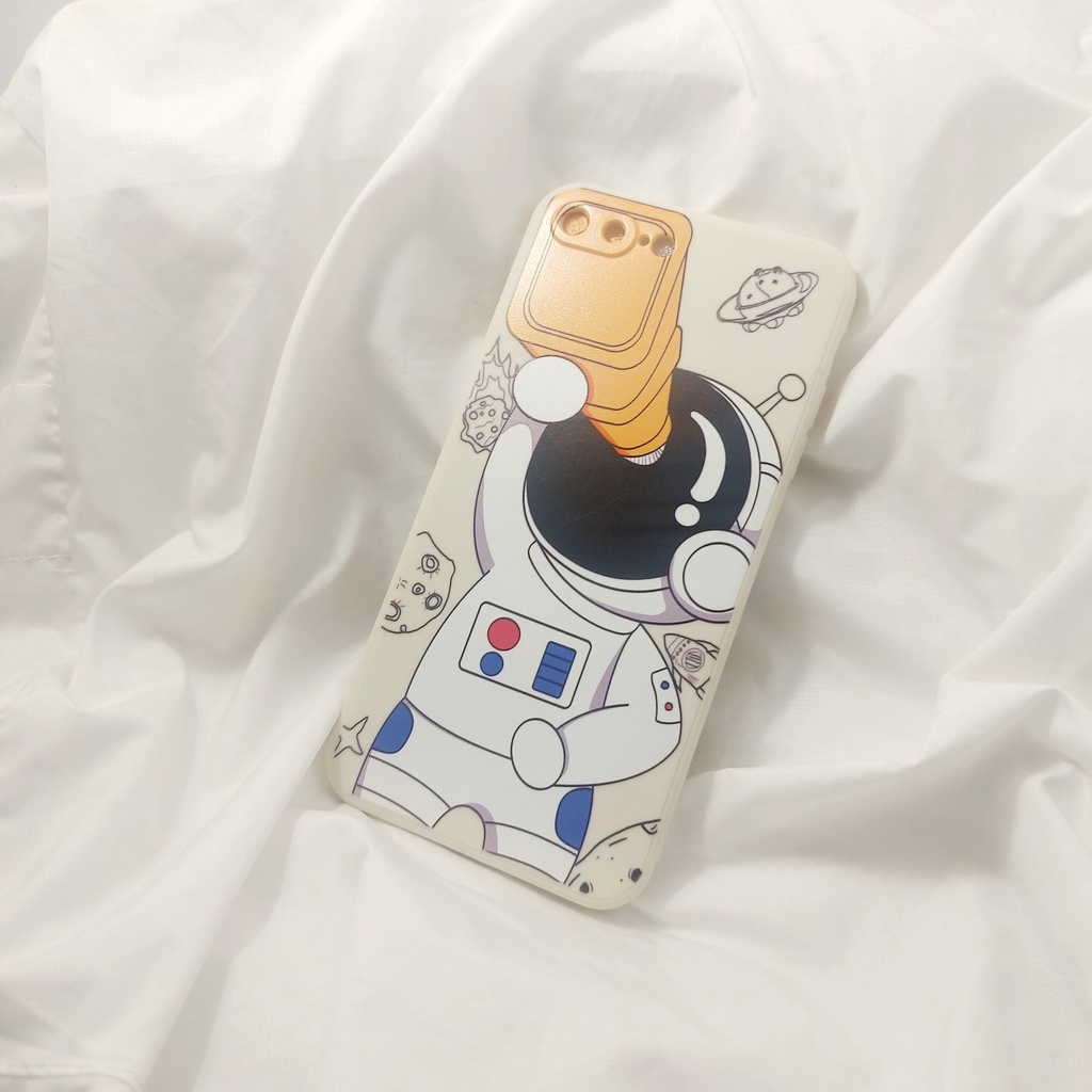 Ốp lưng Iphone phi hành gia in cạnh các dòng máy 7plus/8plus/x/xs/xr/11/11promax/12/12promax/13/13promax Tomax Case