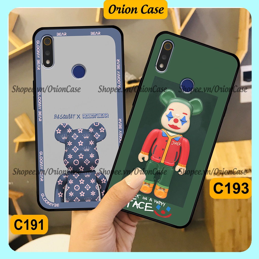 Ốp lưng Realme 3 / 3 Pro in hình bearbrick 3D thời trang, cá tính. ốp chống sốc, bền đẹp