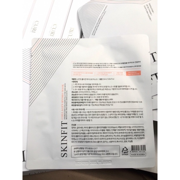 Mặt Nạ Thạch COLLAGEN CURI - SKINFIT  - 1 Miếng