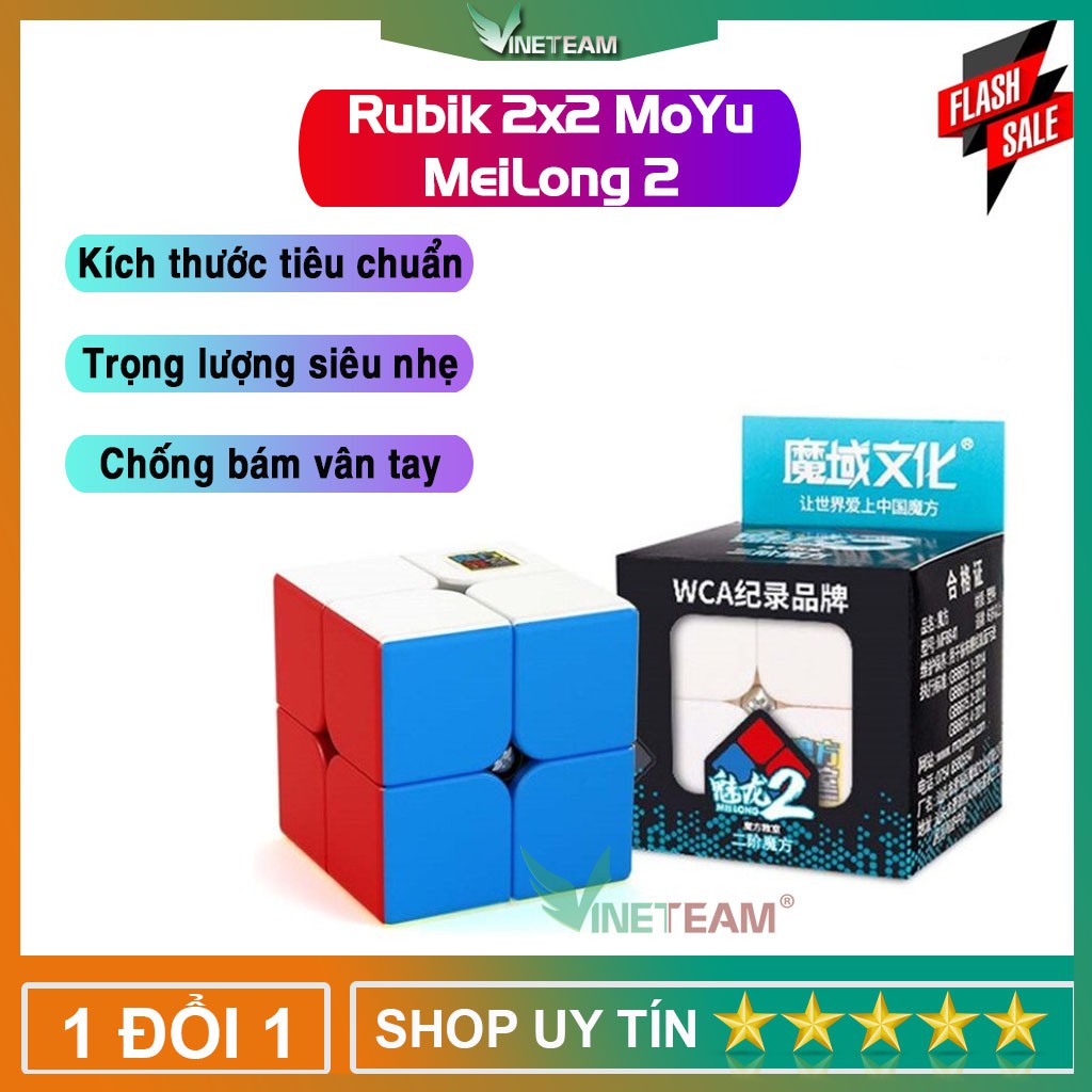 Rubik 2x2  Khối Lập Phương Rubik Ma Thuật 2 Tầng KT 5cm -dc4509