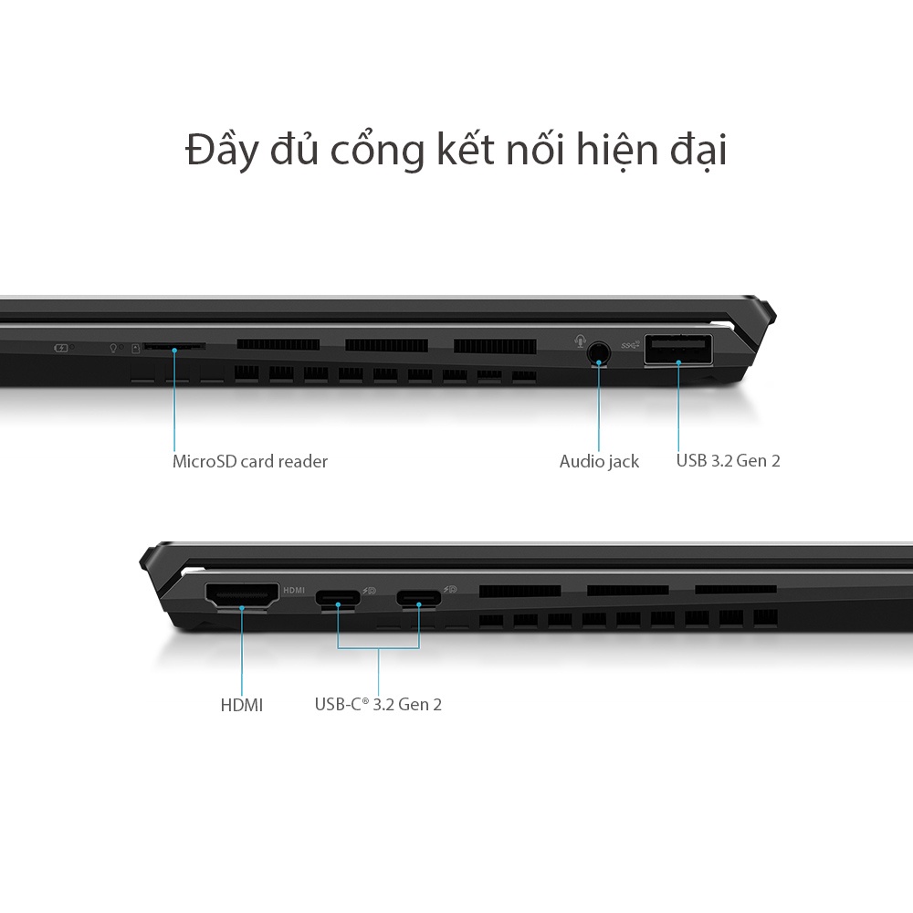 Laptop Asus Zenbook 14X UM5401QA-KN053W R5-5600H|8G|512G|14'' 2.8K OLED Cảm ứng + Túi