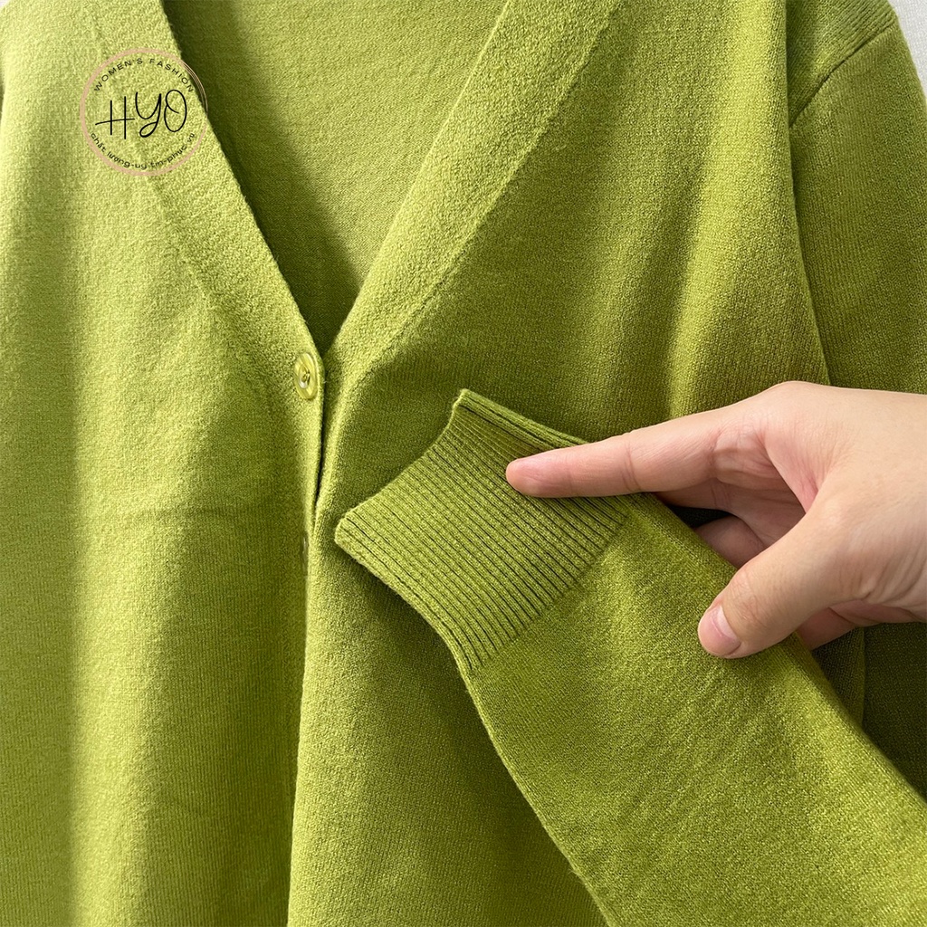 Áo khoác cardigan len mỏng trơn ulzzang hàng Quảng Châu