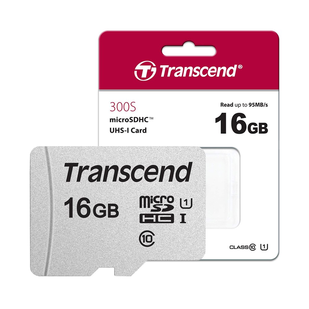 Thẻ nhớ microSDHC Transcend 16GB 300S tốc độ upto 95MB/s - Hãng phân phối chính thức