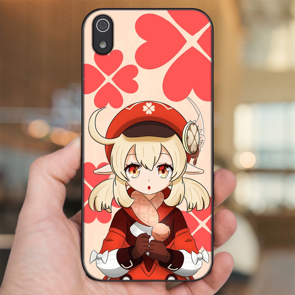 Ốp lưng Xiaomi Redmi 7A viền đen in hình Klee Genshin Impact