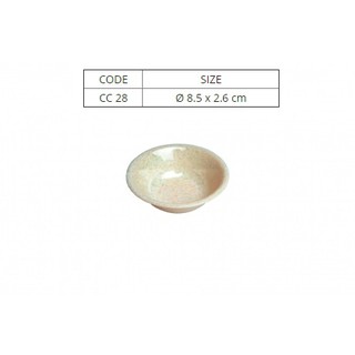 Combo 5 Chén Chấm Nhựa Melamine Vân Đá Kem Nhiều Size