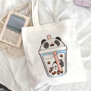 Túi vải tote hình 3 chú gấu