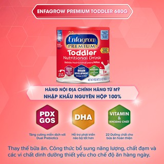 [Tặng 1 Trâu Bông Dễ Thương] Thức Uống Dinh Dưỡng Enfagrow Premium Toddler Hương Sữa Tự Nhiên - 907g