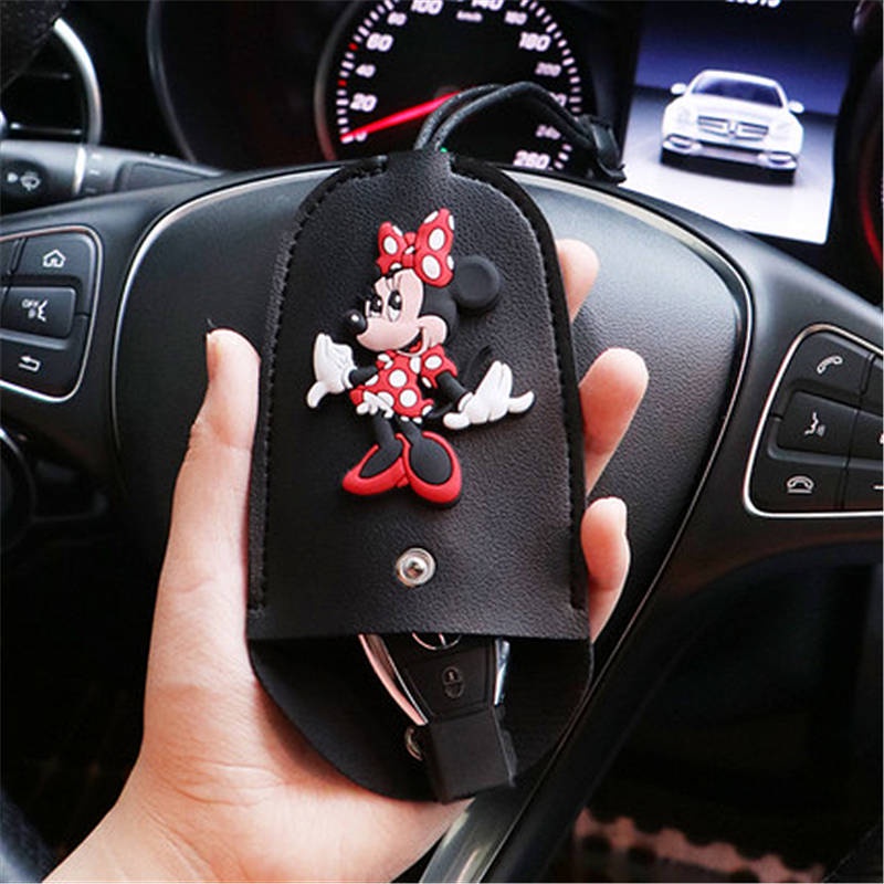 Móc khóa bằng da cao cấp phong cách Hàn Quốc dễ thương