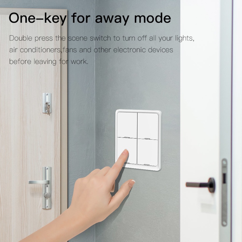 Tuya ZigBee Smart 12 Scene Switch Bộ điều Khiển Nút Nhấn Công Tắc Tự động Hóa Gia đình Điều Khiển ứng Dụng Cuộc Sống Thông Minh Qua Alexa Và Google Home.