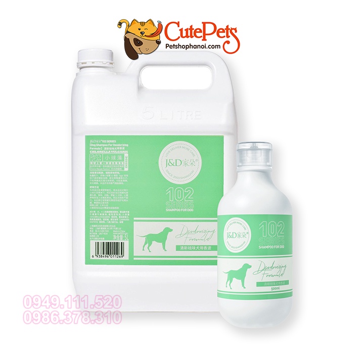 Sữa tắm Khử mùi hôi cho chó mèo Joyce &amp; Dolls 102 Deodorizing 500ml - phukienthucung