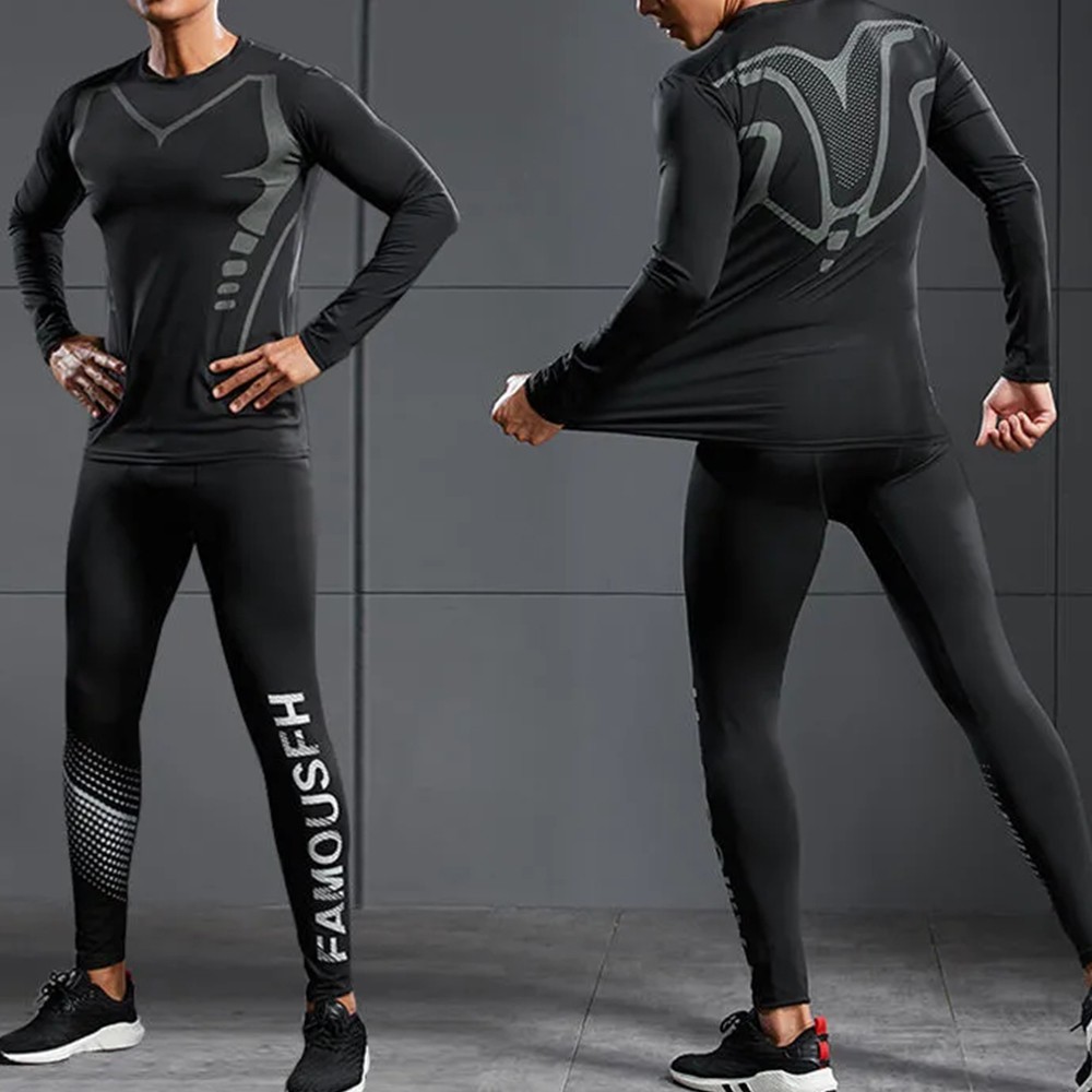 Áo Thun Thể Thao Dài Tay Ôm Dáng Thoáng Khí Chống Tia UV Cho Nam