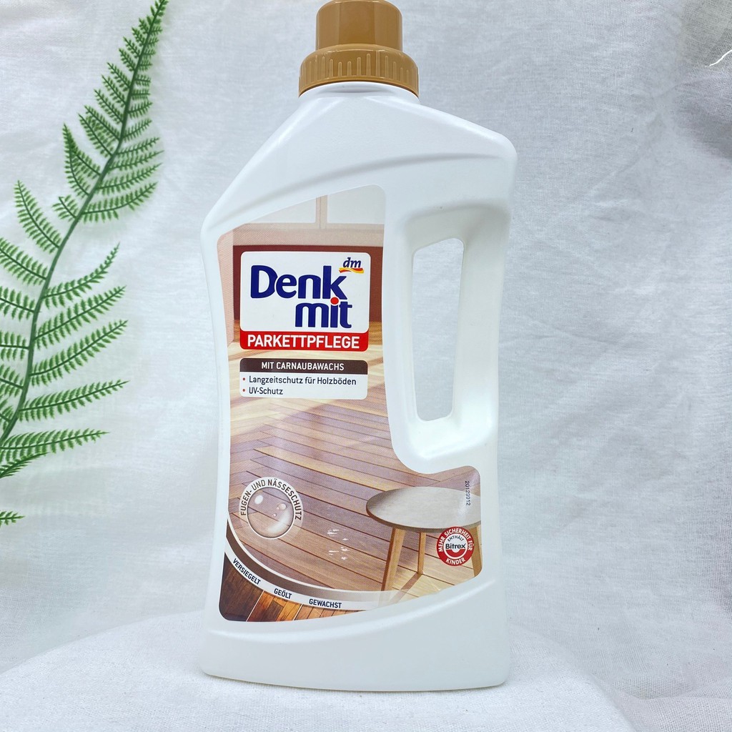 NƯỚC LAU SÀN GỖ DENKMIT chai 1 lít hàng Đức
