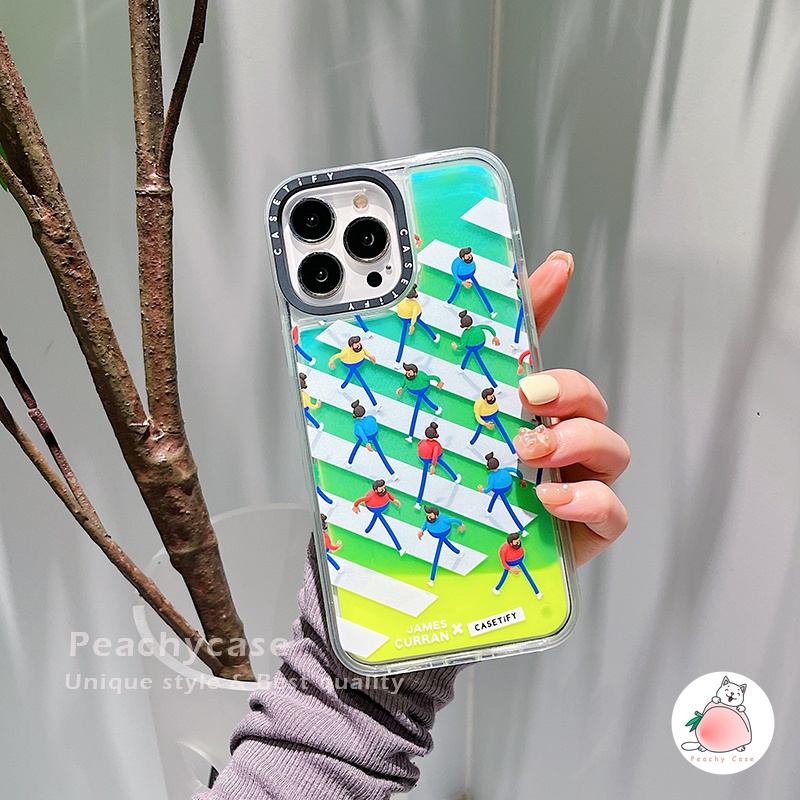 Ốp Điện Thoại Cứng Họa Tiết Ngựa Vằn Phối Cát Lún Dạ Quang Cho iPhone 13 12 11 Pro Max Xr Xs Xsmax X 12pro
