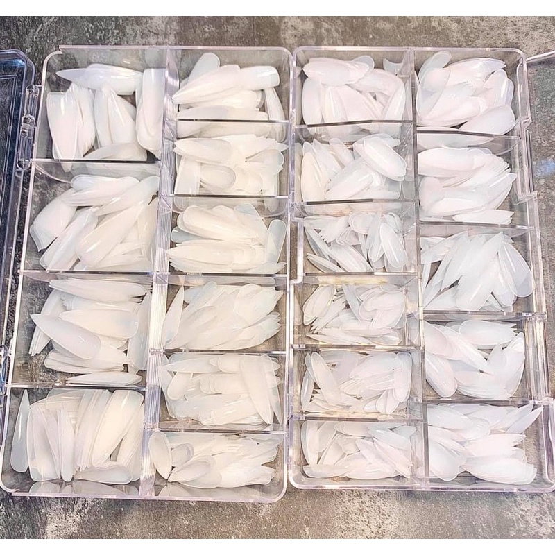 Móng úp hsm tem xanh hồng chính hãng, móng úp tay hsm