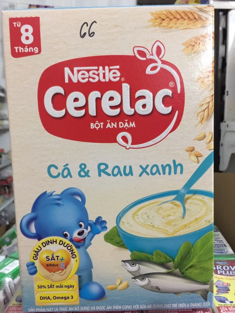 BỘT ĂN DẶM CÁ VÀ RAU XANH NESTLE CERELAC 200g