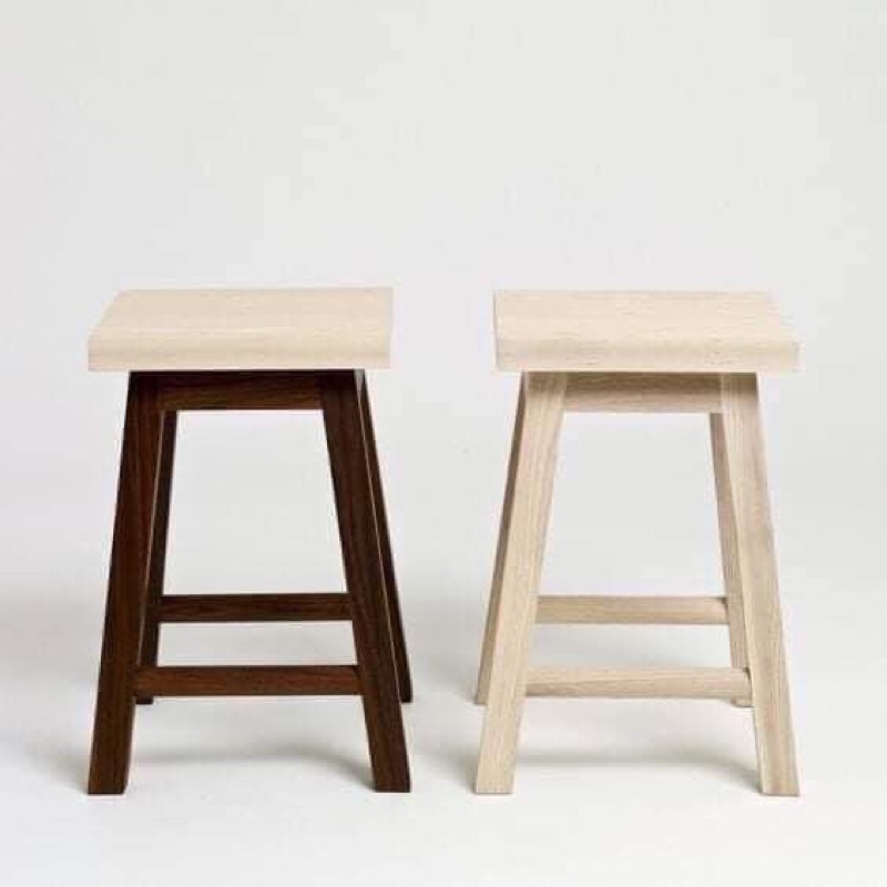 Đôn ghế gỗ thông cao 45cm cổ điển