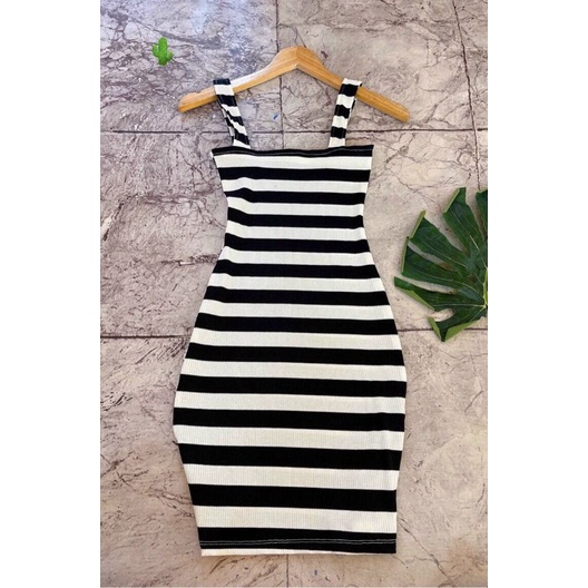 Đầm body sọc