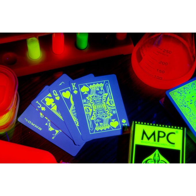 Bài tây, bài ảo thuật Fluorescent (Neon Edition) Playing Cards - Hàng chính hãng [Hàng Mỹ]