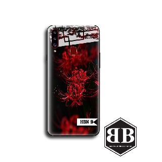 Ốp lưng kính cường lực hoa bỉ ngạn cho Samsung A20 A30 / A20S / A21 / A21S