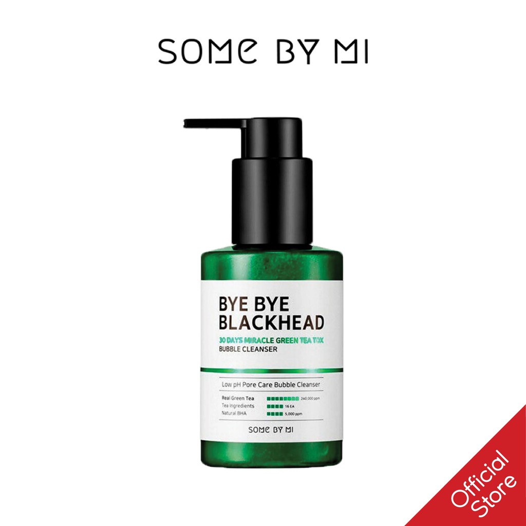 [Mã FMCGMALL -8% đơn 250K] Sữa Rửa Mặt Dành Cho Da Mụn Đầu Đen SomeByMi Blackhead 30 Days Miracle Bubble Cleanser 120g | BigBuy360 - bigbuy360.vn