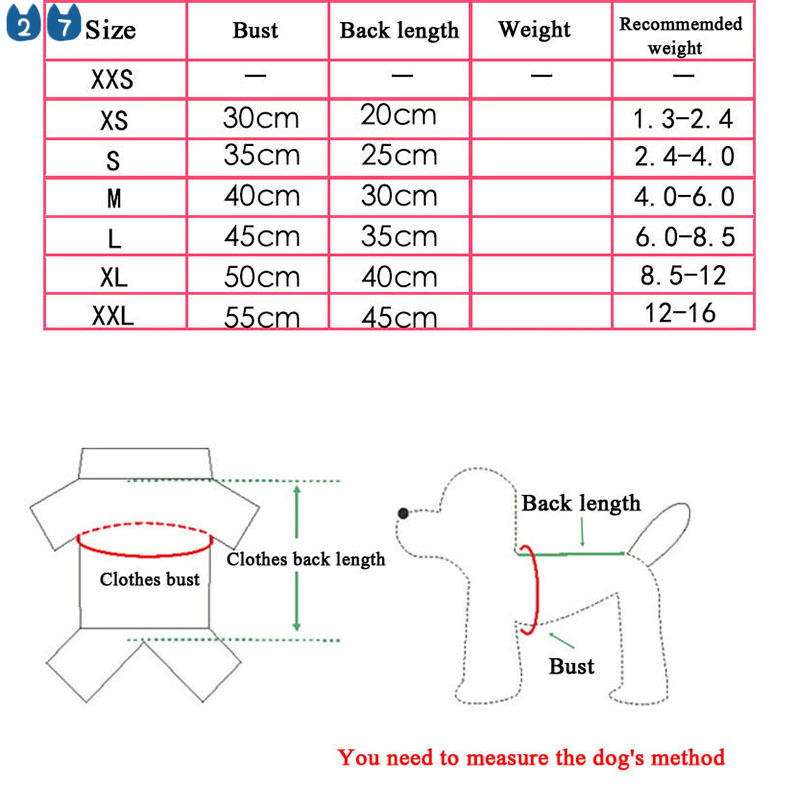 Áo Thun cotton 27 Size xs-xxl Cho Thú Cưng