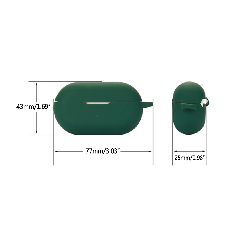 Vỏ Silicone Trong Suốt Bảo Vệ Hộp Sạc Tai Nghe AMTW01