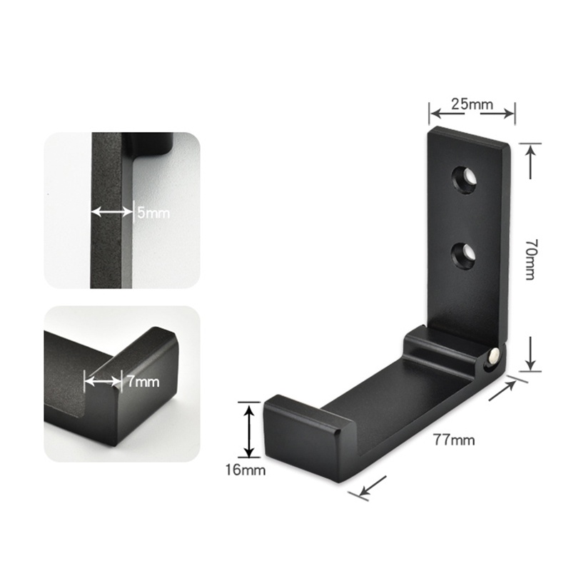 Coza Giá Đỡ Tai Nghe Có Thể Gập Lại Giá Đựng Di Động Bằng Hợp Kim Nhôm Móc Treo Tường Vật Liệu Nhôm Không Gian