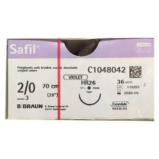 Chỉ phẫu thuật Safil 2/0