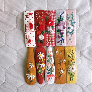 Set kẹp tóc thêu tay