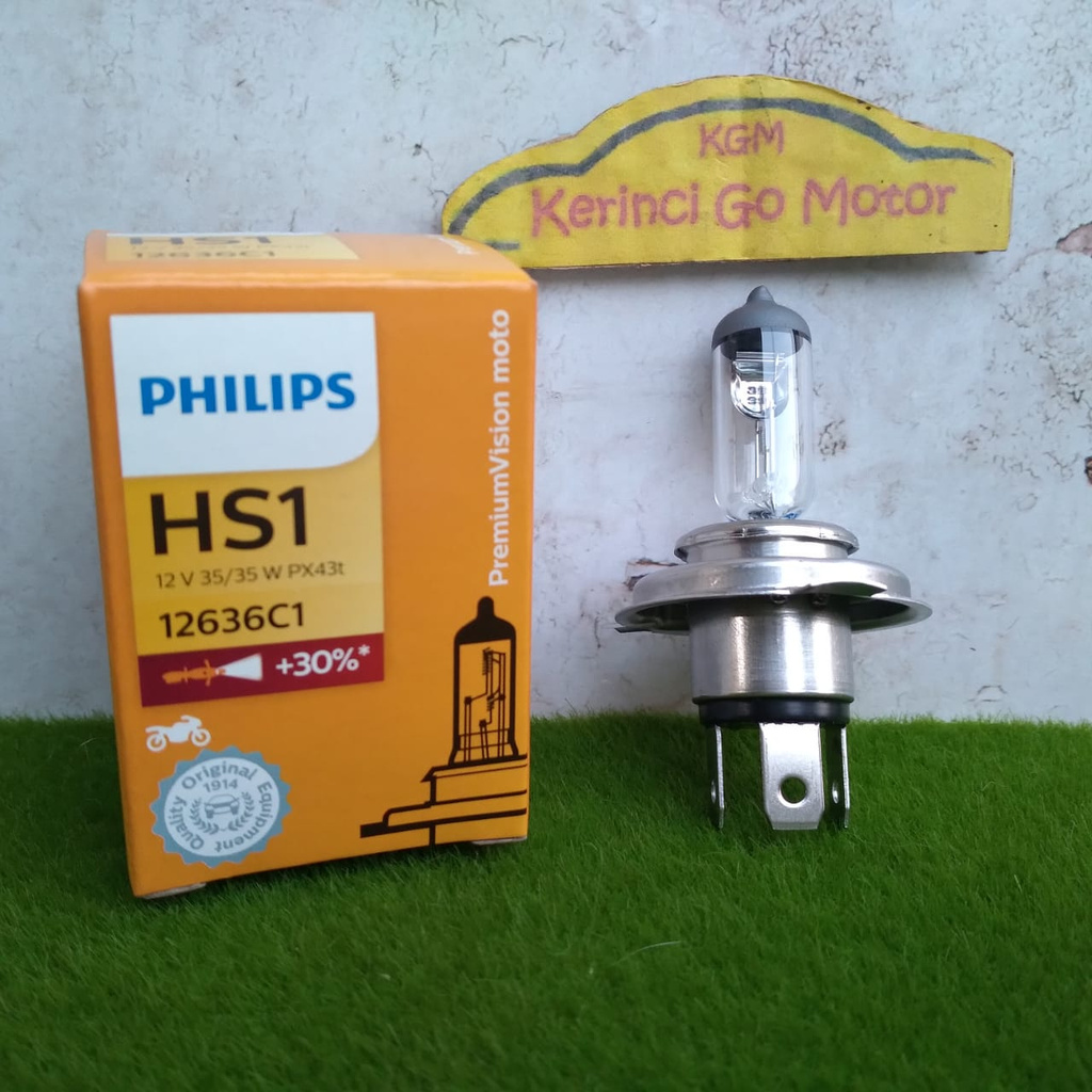 Bóng Đèn Halogen Philips Hs1 12v 35 / 35w 12636 Chuyên Dụng Cho Xe Mô Tô