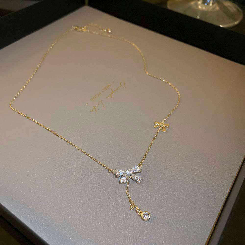 Vòng Cổ Choker Mặt Nơ VANES1 Thời Trang Hàn Quốc Có Thể Điều Chỉnh